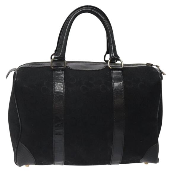 CELINE C Sulky Hand Bag Canvas Black - Picture 3 of 12